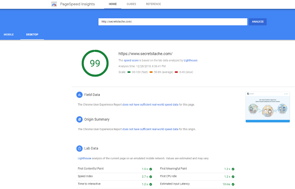 pagespeed insights